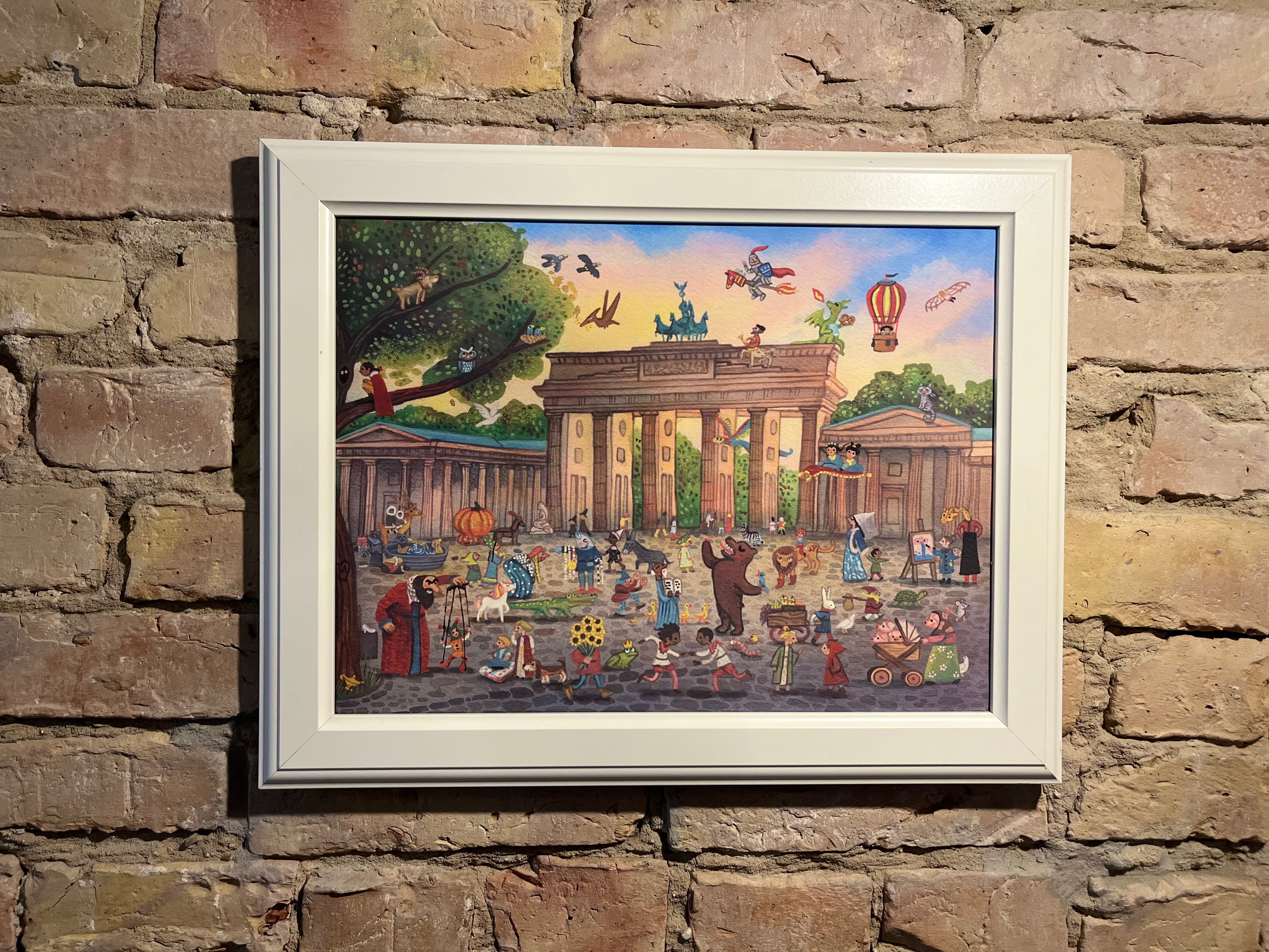 Wimmel World Canvas